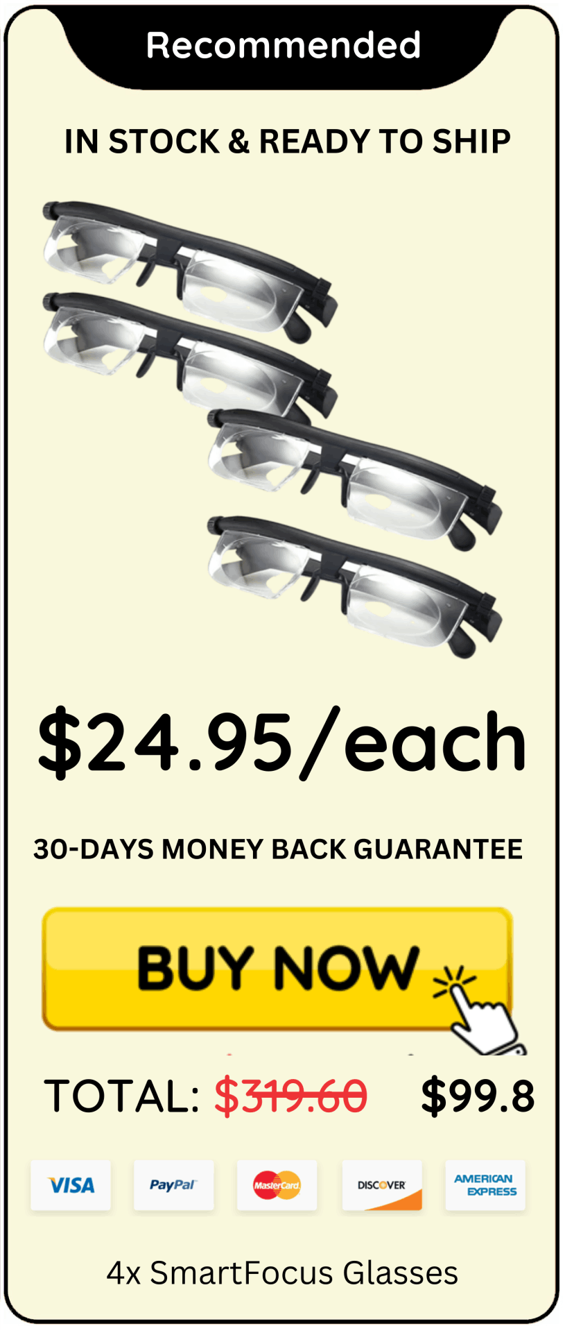 SmartFocus Glasses Package offer price