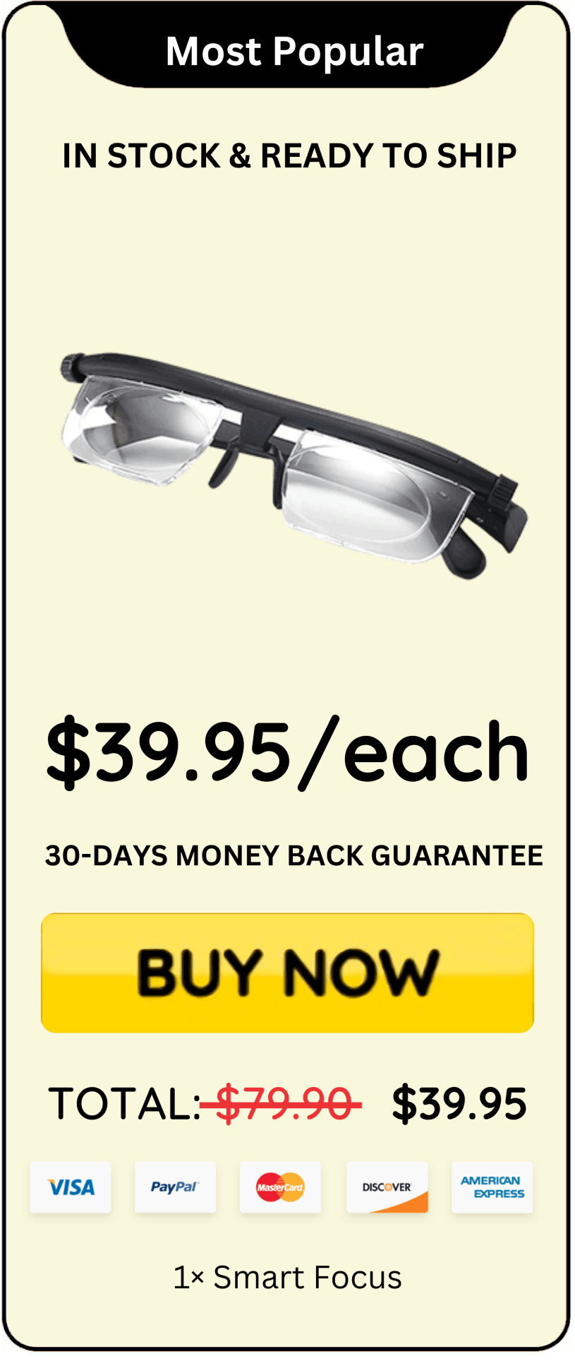 SmartFocus Glasses offer price